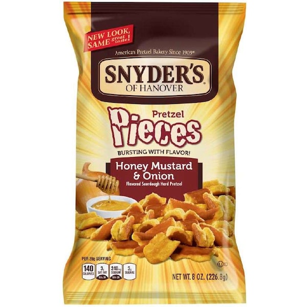 Snyders Of Hanover Snyder's Of Hanover Honey Mustard & Onion Pretzel Pieces 8 oz., PK6 86910 - main